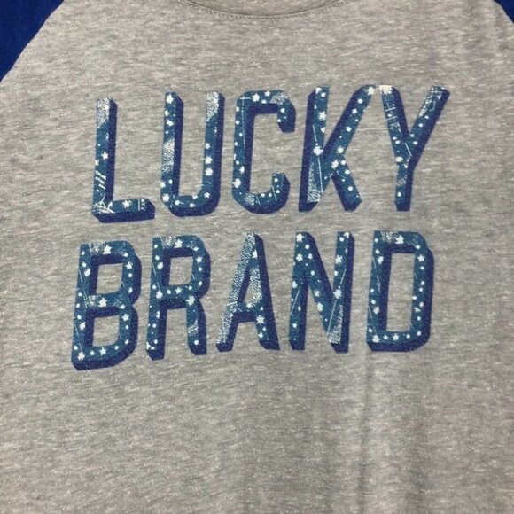 Lucky Brand grey blue graphic t-shirt - Picture 7 of 13